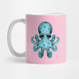 Cute Blue Baby Octopus Mug